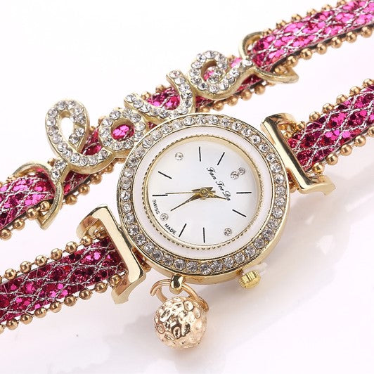 Dropship Fashion Women Watches Luxury Leather Flower Rhinestone Watch For  Women Ladies Quartz Wrist Watch With Bracelet Set Reloj Mujer to Sell  Online at a Lower Price | Doba