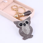 Rhinestone Owl Bag Charm - mBell-ish