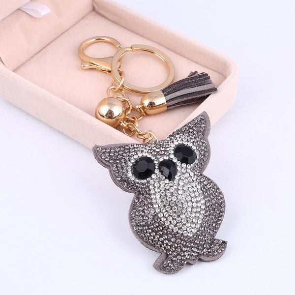 Rhinestone Owl Bag Charm – mBell-ish