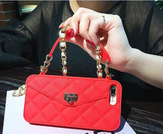 Handbag Phone Case with Pearl Chain & Wallet - mBell-ish