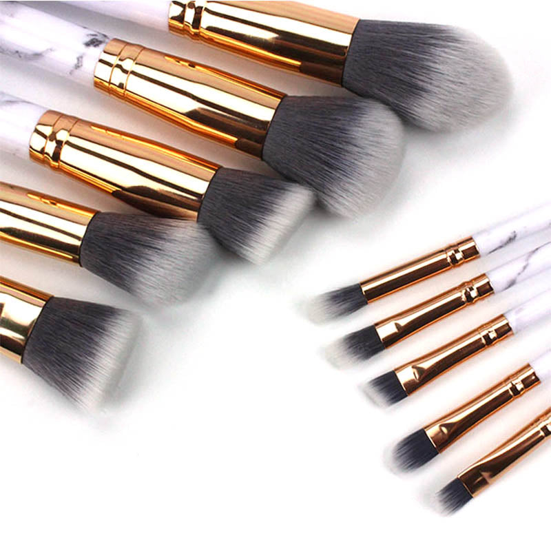 Marble Makeup Brush Set with Holder - mBell-ish