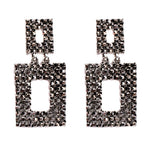 Square Crystal Drop Earrings - mBell-ish
