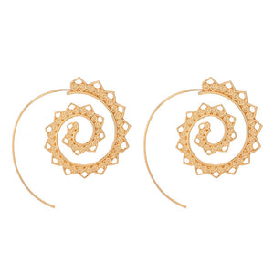 Bohemian Spiral Hoop Earrings - mBell-ish