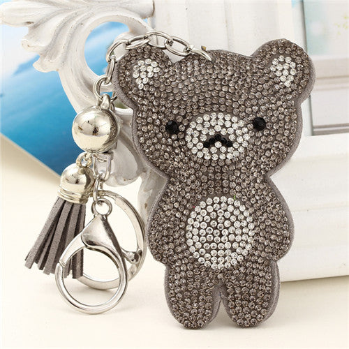 Rhinestone Bear Key Chains - mBell-ish