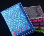Metallic Crocodile Passport Cover - mBell-ish