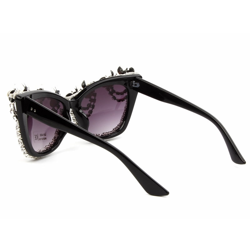 Rhinestone Cat Eye Sunglasses - mBell-ish