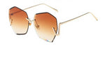 Rimless Gradient Clear Sunglasses - mBell-ish